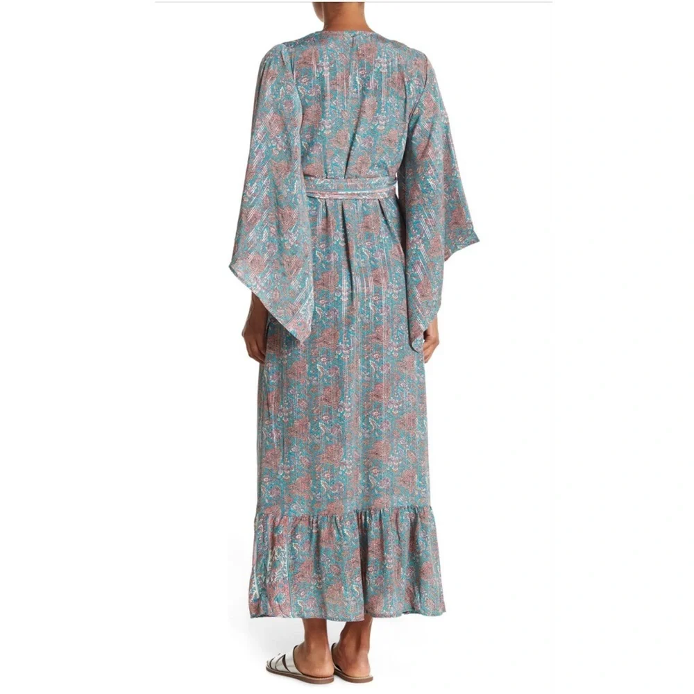 RAGA DRESS KASSIE WRAP DRESS KIMONO SIZE M - Picture 2 of 12